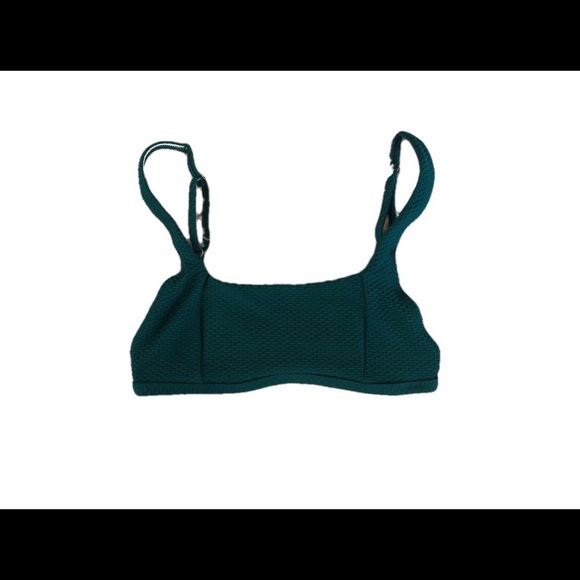 NWOT Hunter Green Bikini Top - Picture 1 of 8